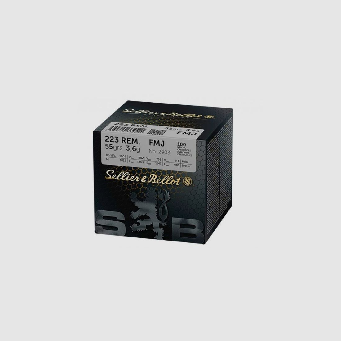 SELLIER & BELLOT .223REM - 55GRS. - 100 PATRONEN