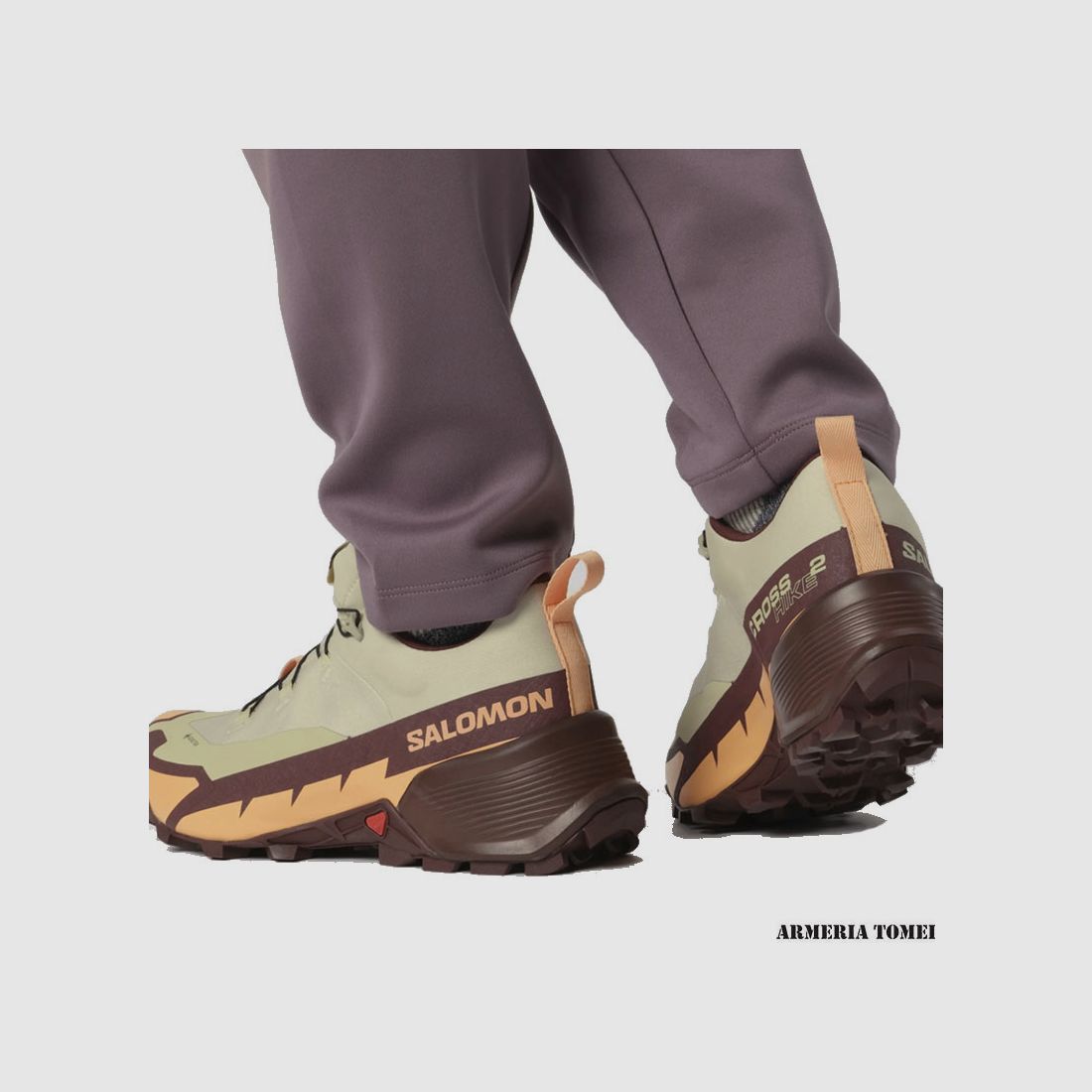 SALOMON – FEMMES – CROSS HIKE 2 GTX Alfalfa / Cantaloupe / Bitter Chocolate, image 8 sur 8