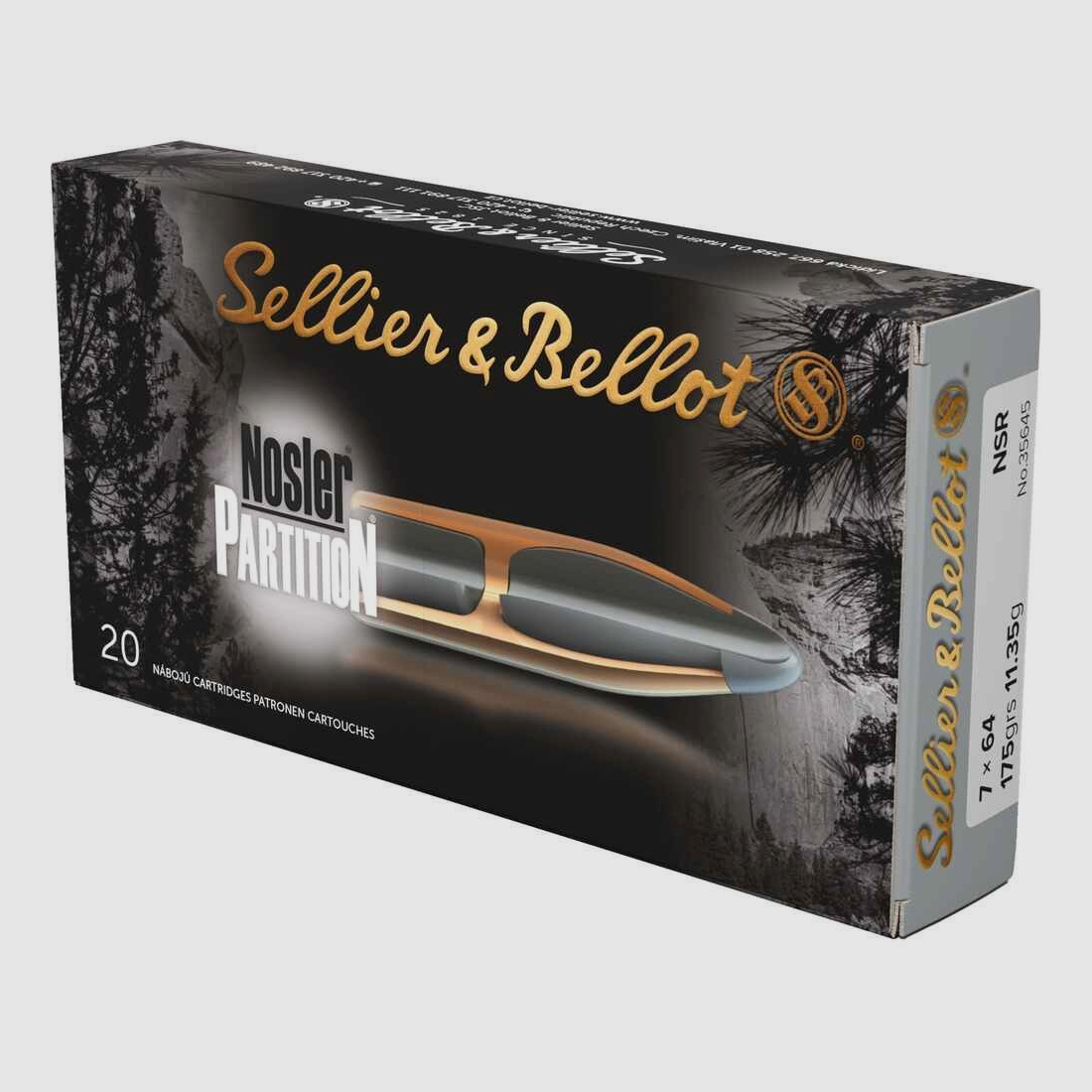 7x64 Nosler Partition 11,3g/175grs. Sellier & Bellot