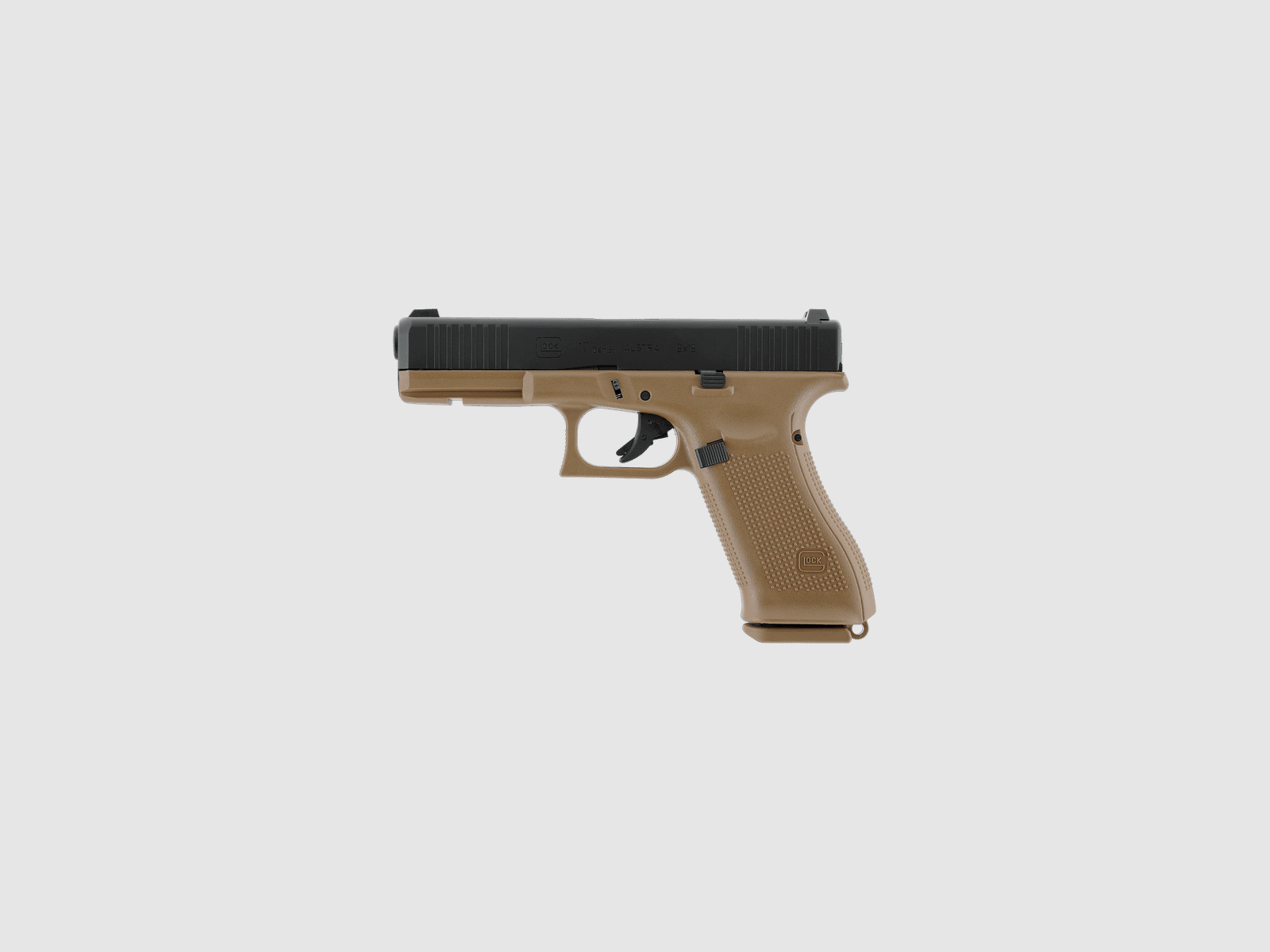 Glock 17 Gen5 French Edition - Metal Slide GBB - Schwarz-Coyote | UMAREX