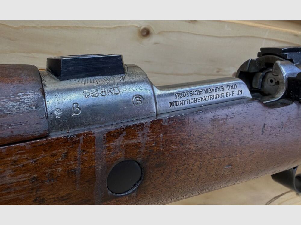 Einzellader DWM Mod. 1908 "Brasilien - Mauser 7x57 mit Schwenkmontagebasen 7x57