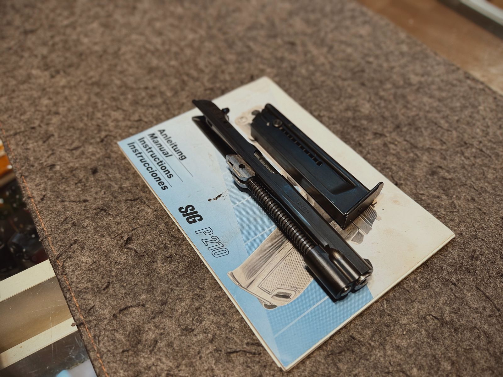 SigSauer P210 wisselsysteem