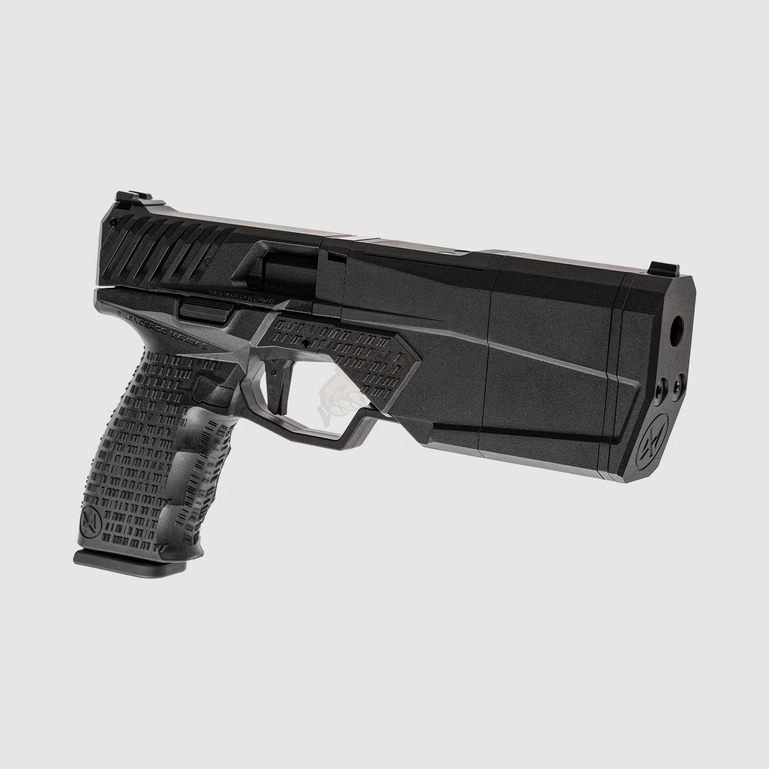 SilencerCo Maxim 9 CO2 Blowback Airsoft Pistole in Schwarz von Krytac