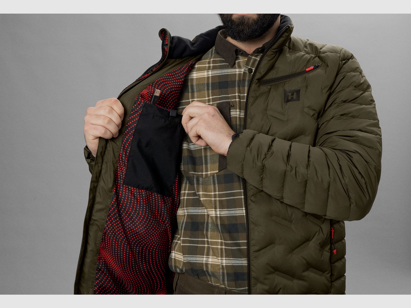 Härkila Clim8 Insulated Jacket - Willow green, afbeelding 4 van 8