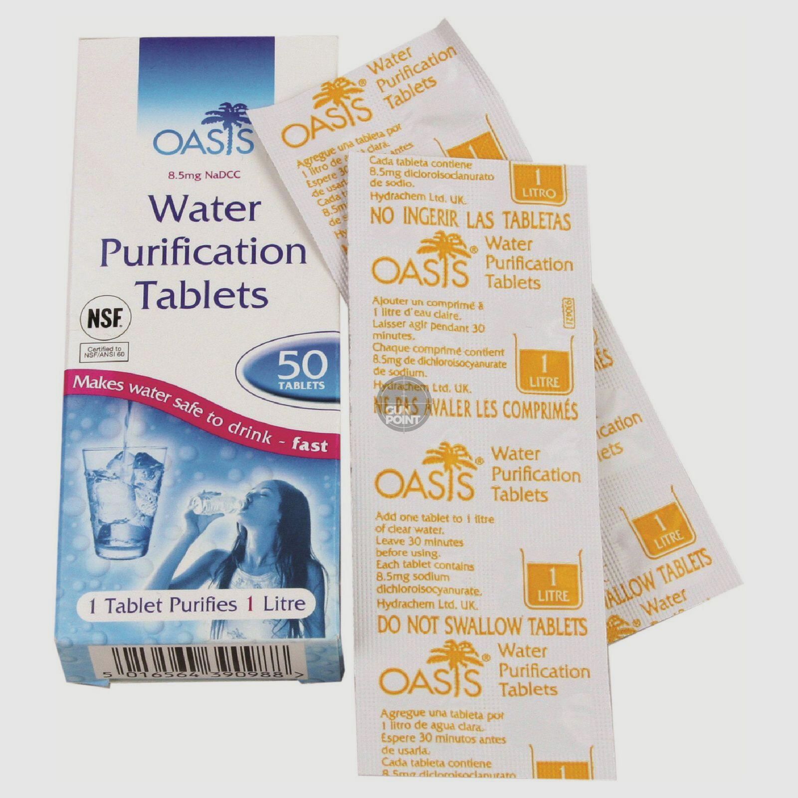 Wasseraufbereitung 'Oasis' 50 Tabletten