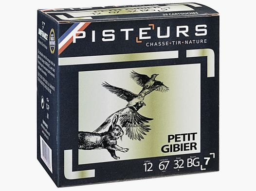 PATRONEN FÜR JAGD KLEINWILD KAL.12/67 NR. 7 32 G FETTBEFÜLLUNG PACKUNG 25