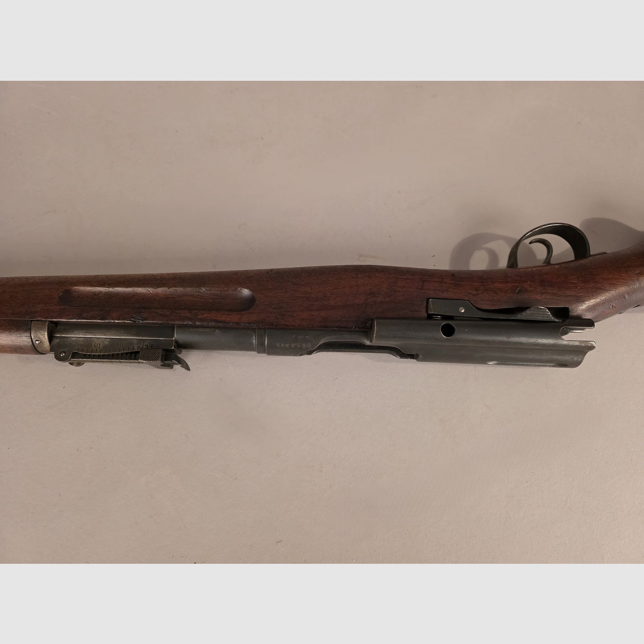 Oryginalny szwajcarski karabin 31 (K31), kaliber 7,5x55, bez zamka
