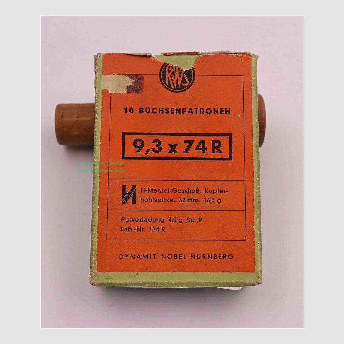 RWS (WZd.Fa.Rottweil) rifle cartridges 9.3x74R