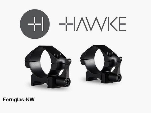 HAWKE 23015 30mm stalowe mocowania niskie do szyny Weaver z szybkozłączem