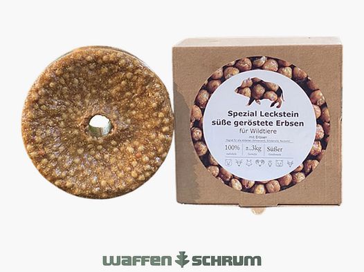 Wildlutscher Spezial Leckstein 3 kg Geröstete Erbsen