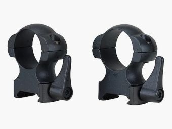 Weaver Grand Slam Weaver-Style Rings Lever Lock matte black 25.4mm extra high, BH 13.21mm