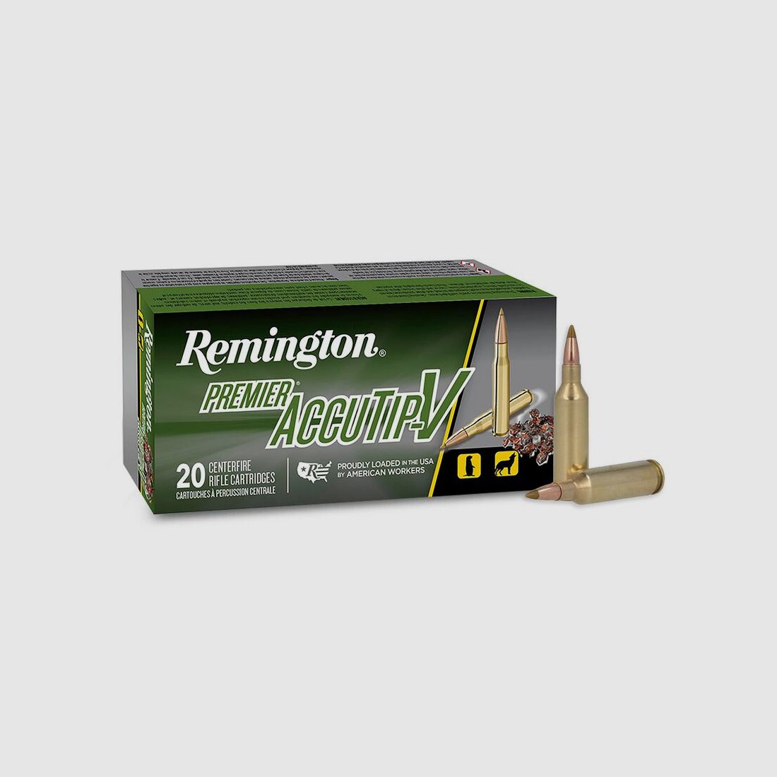Remington Premier .17 Rem. Fireball 20GR Accutip-V 20 cartridges