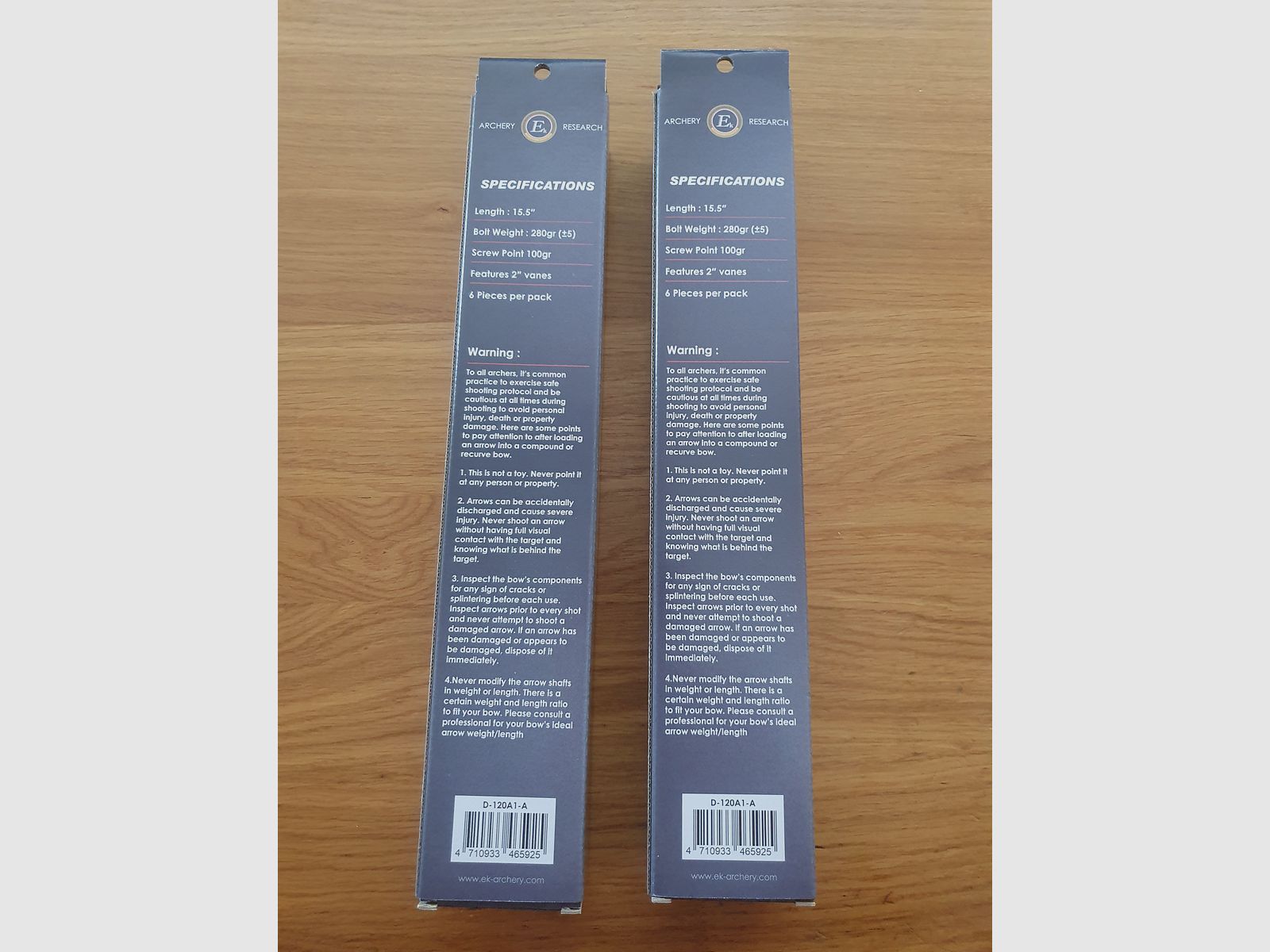 Ek Archery Siege 15,5 Zoll Pfeile neu, 12 Stück 