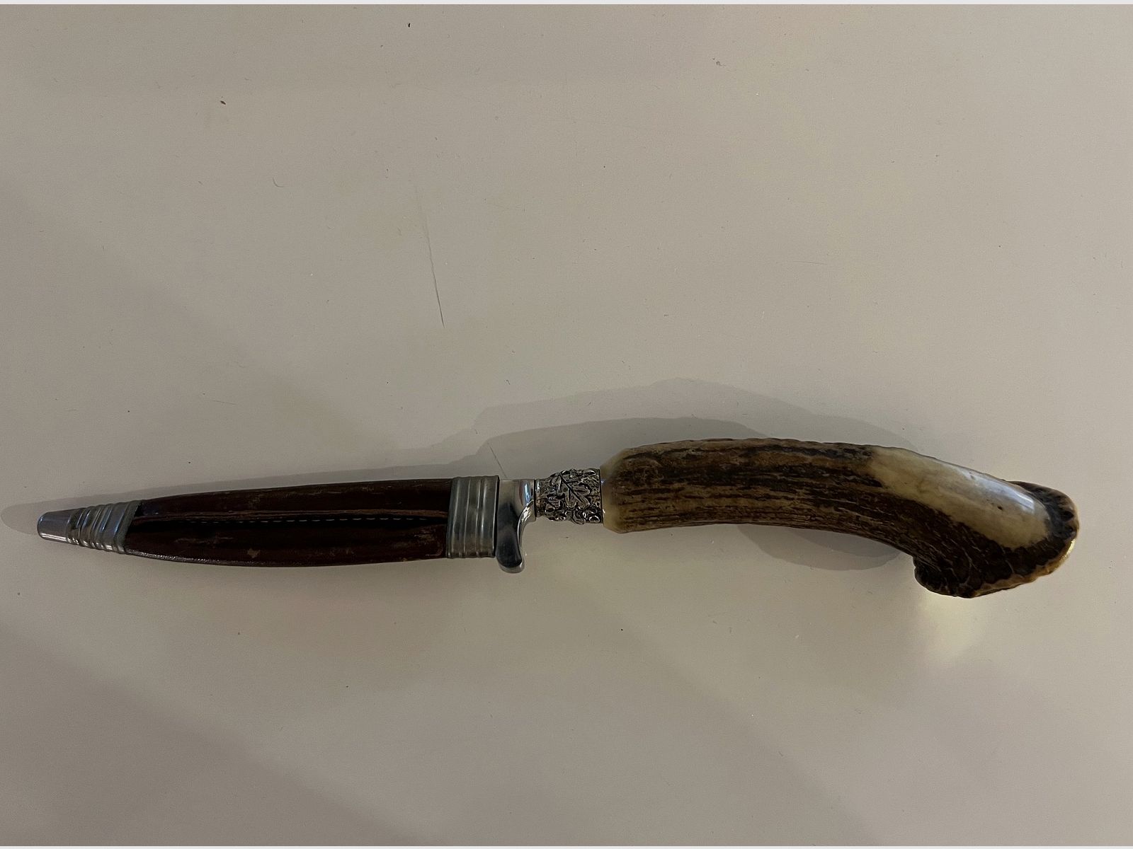 Cuchillo de caza original Linder Classic, Solingen, Alemania, pieza de colección