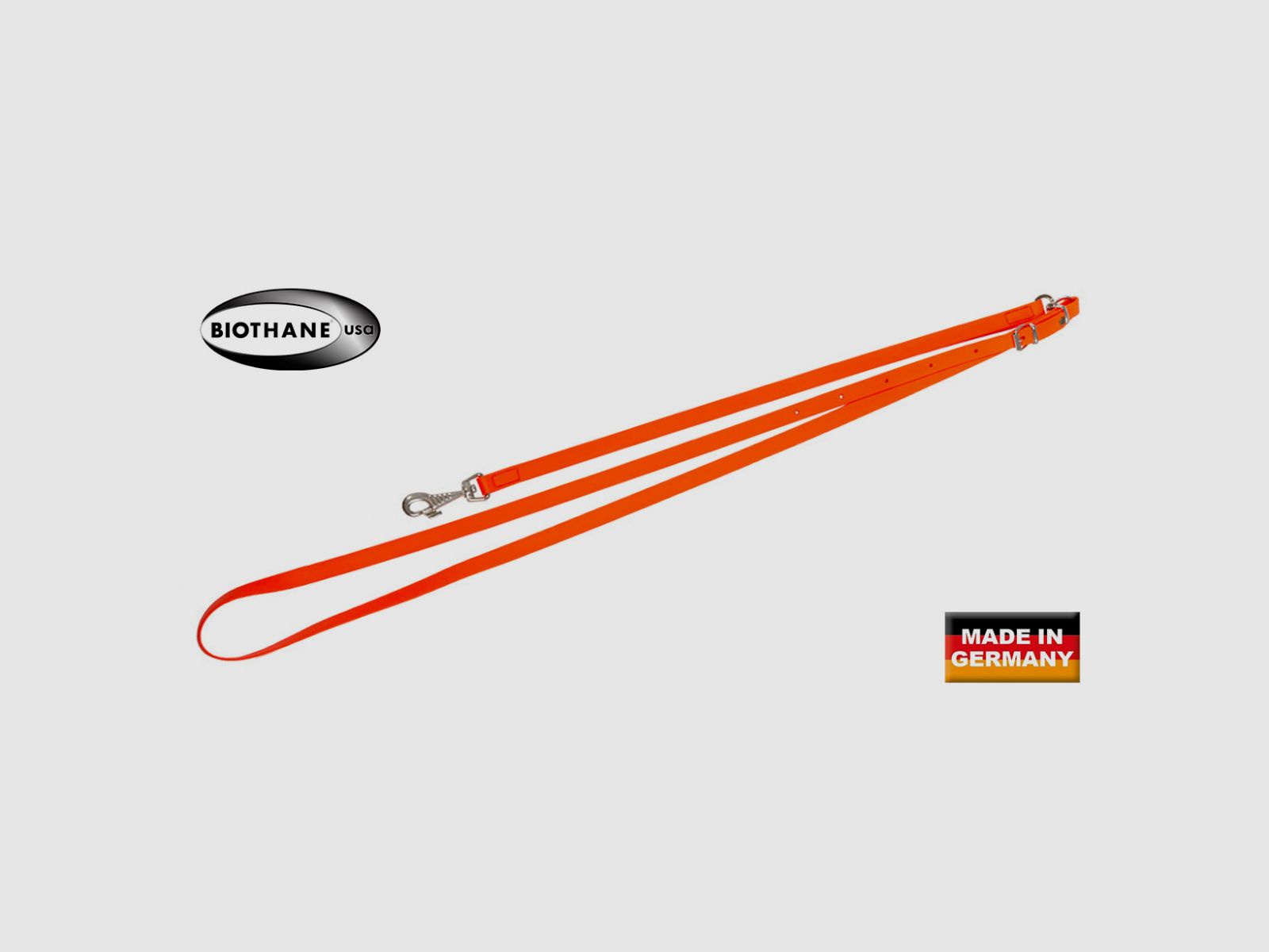 BIOTHANE shoulder leash orange 164cm