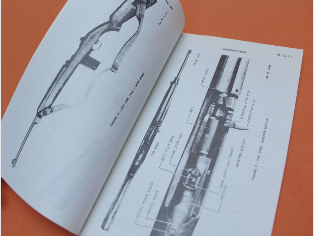 Unbekannt	 Handbuch: US Carbine .30 M 1 (TB 23-7-1)  (Nachdruck/ Reprint)