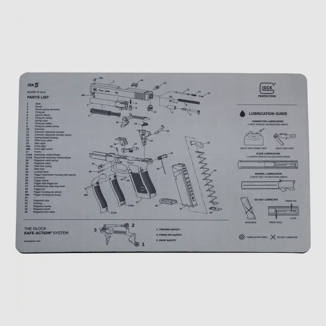 GLOCK GEN5 oplegmat