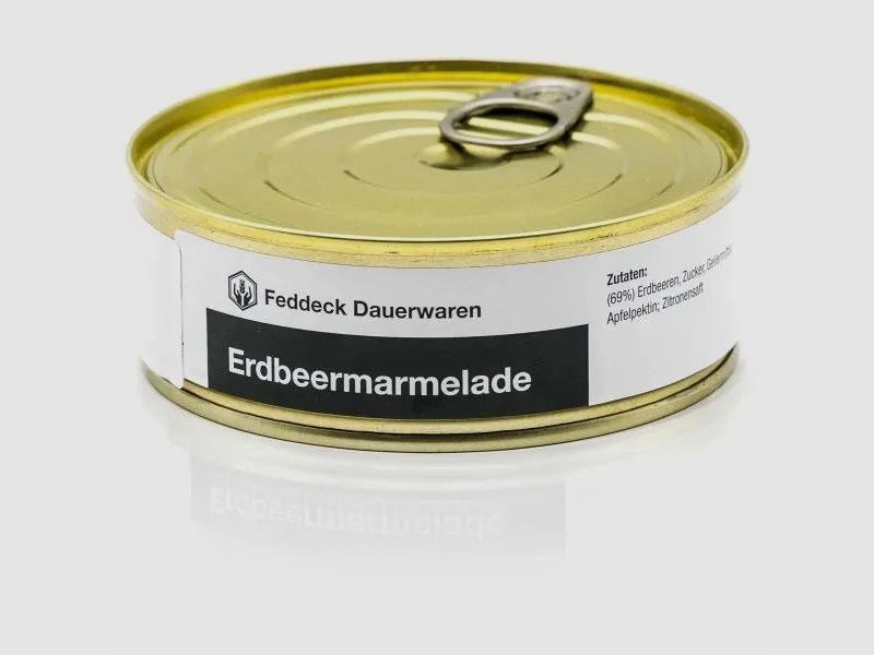 Feddeck Dauerwaren Dosenmarmelade Erdbeere 200 g