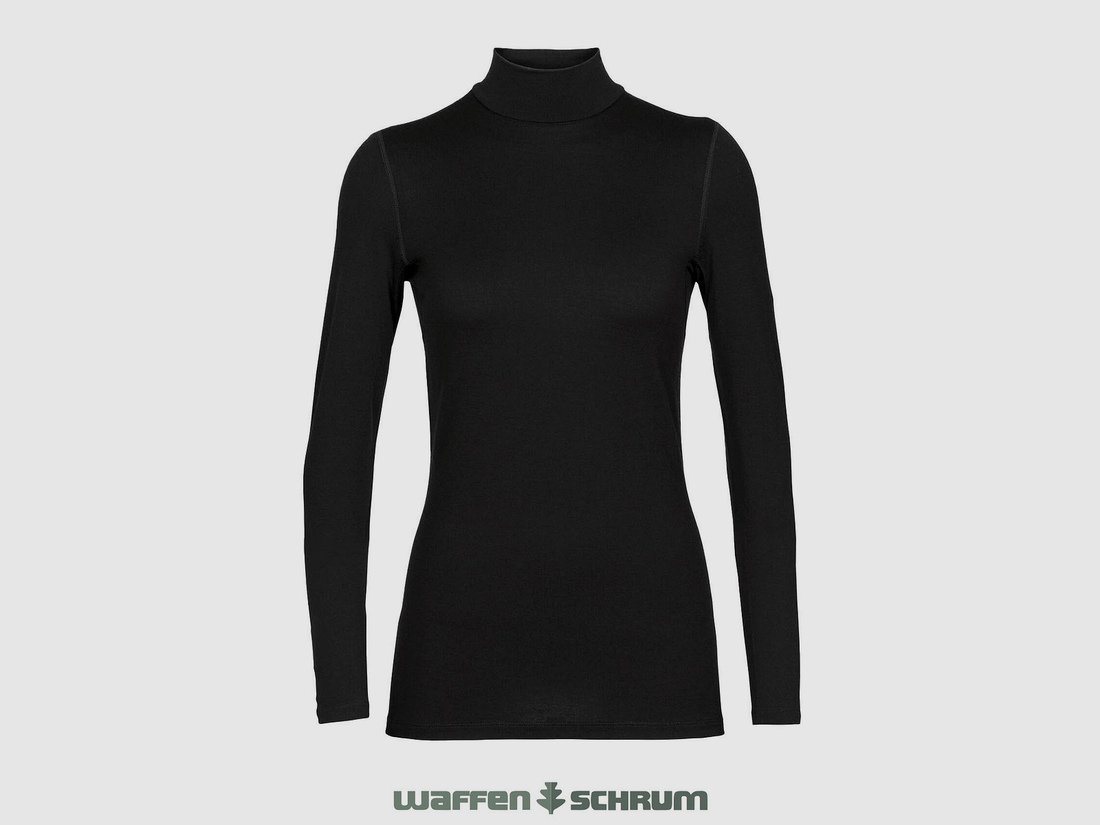 Icebreaker Rollkragen T-shirt Zwart