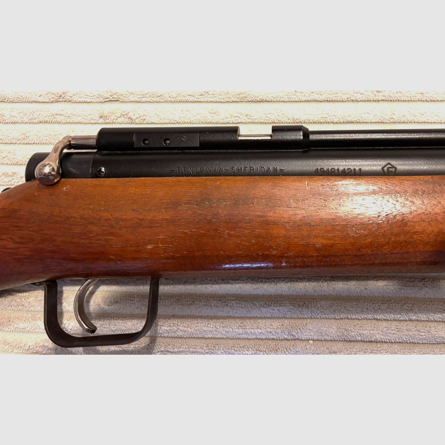 Rareté !! Benjamin Sheridan en cal .20 = 5 mm carabine à pompe des USA avec marquage F