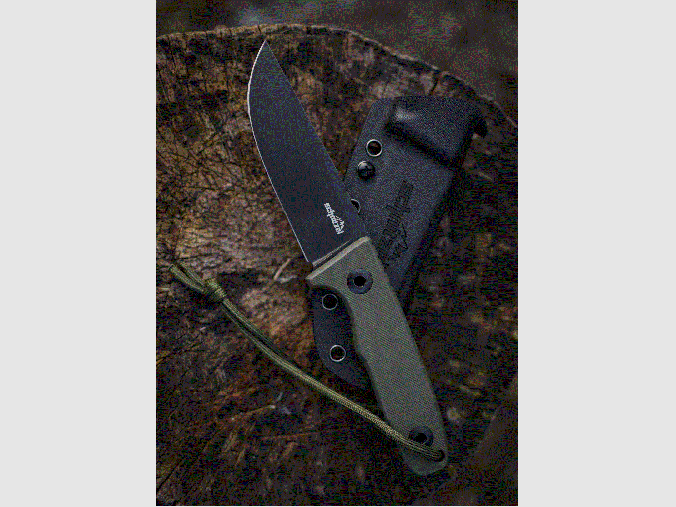 Schnitzel TRI, Outdoormesser (Grün)