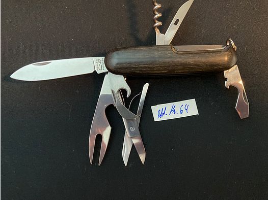 Richartz Solingen, Optima Picknick 7, Holzgriff, Messer und Gabel