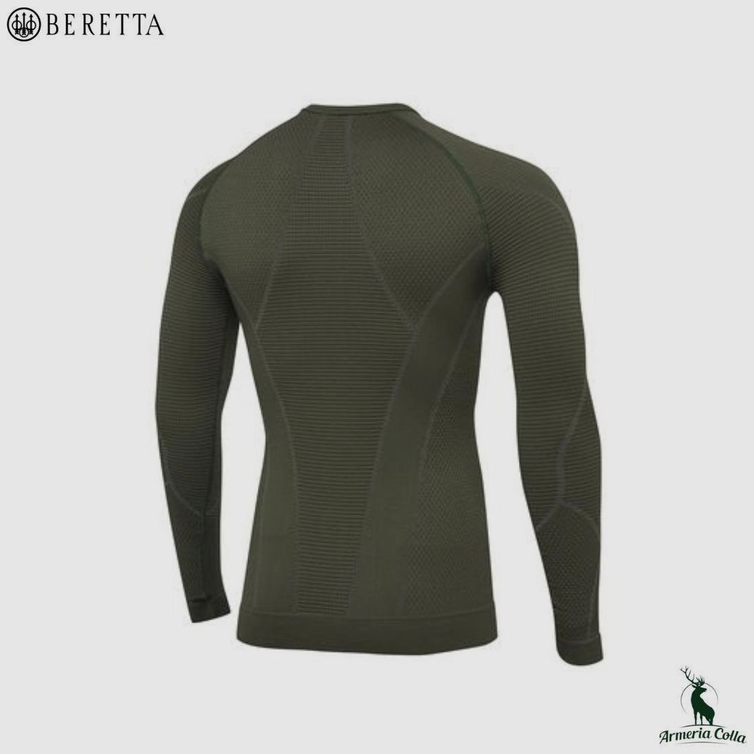 Beretta Maglia Intima Ht Body Mapping 3D L/S Grün Moos, Bild 2 von 3