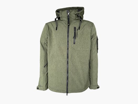 DRY FASHION Męska kurtka softshell Wangerooge oliwkowa