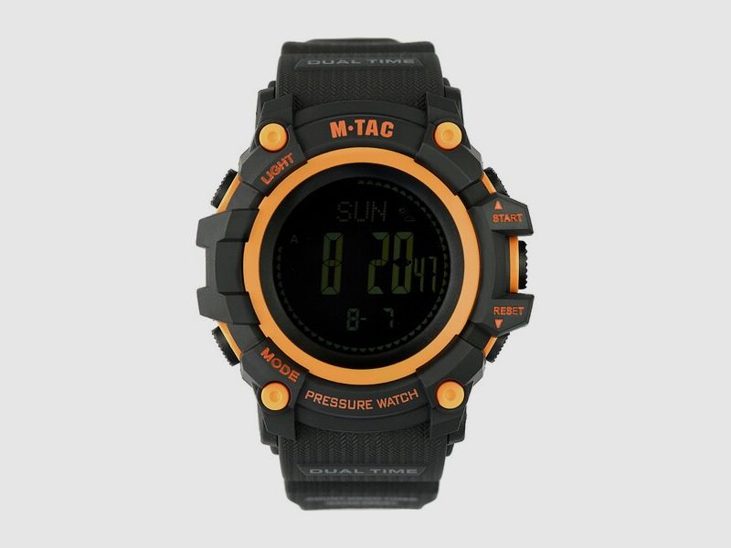 M-Tac® Taktische Uhr Adventure Schwarz/Orange - ideal für den Alltag