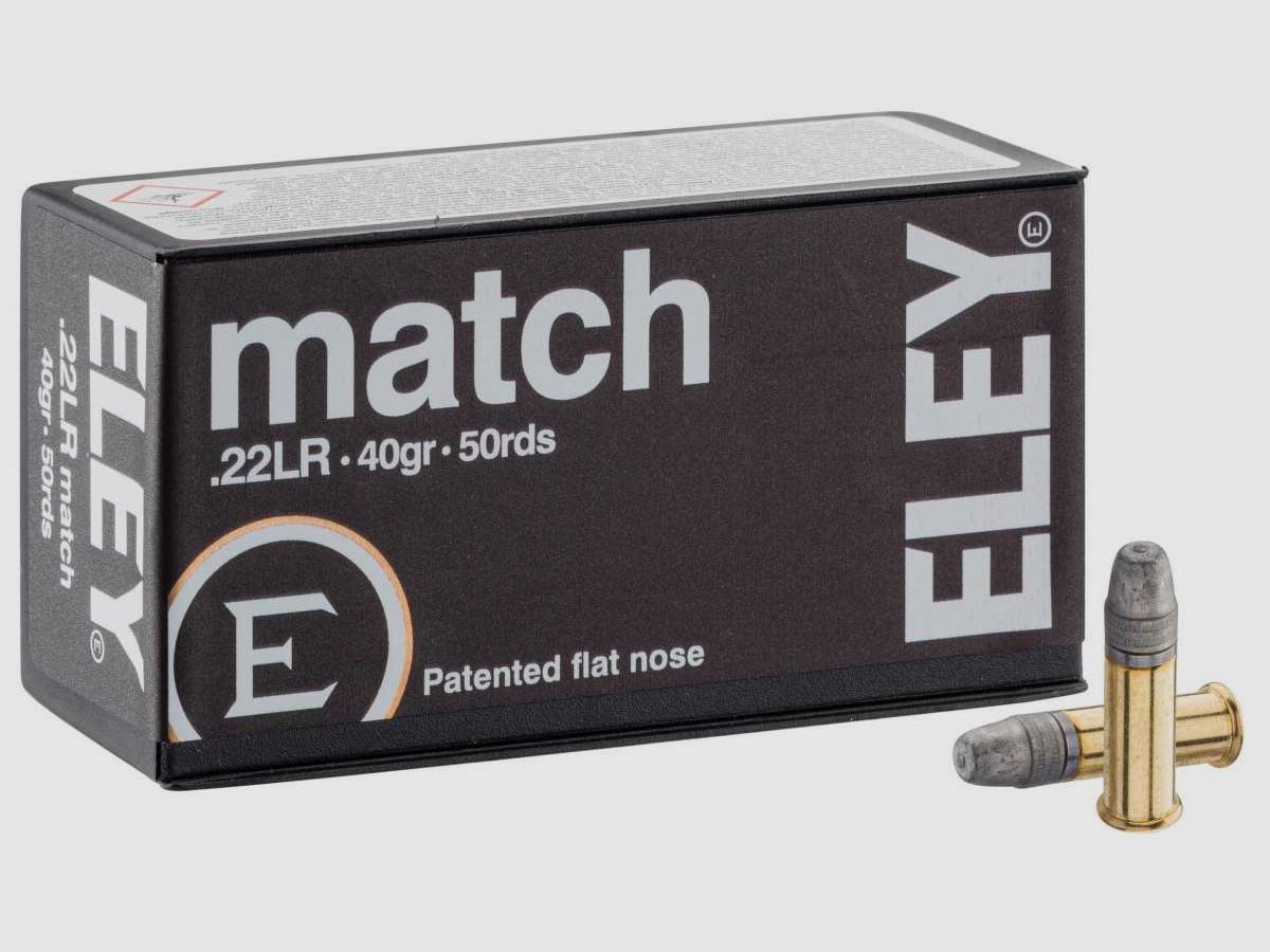 ELEY Match .22 LR 40 gr X50 Patronen, Bild 1 von 4