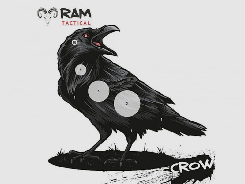 Ram Targets 14 x 14 cm corbeau (50 pièces), image 2 sur 2