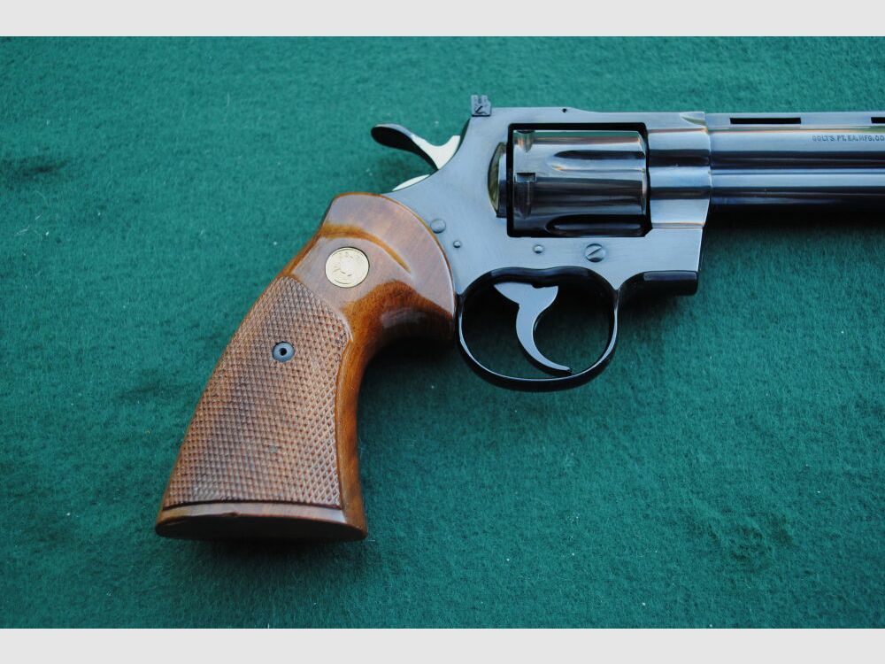 Colt Python, proof 74, 6" barrel length, original grips, unfired