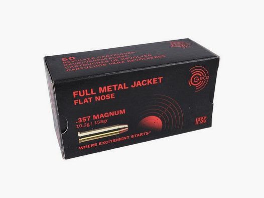 GECO Pełnopłaszczowy Płaski Nos 158gr .357Magnum