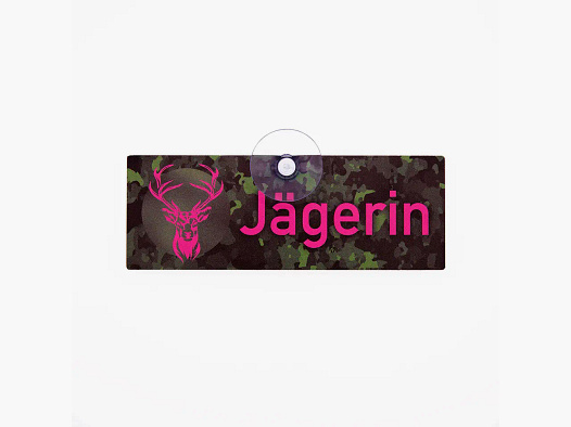Wilde Hilde Autoschild Jägerin