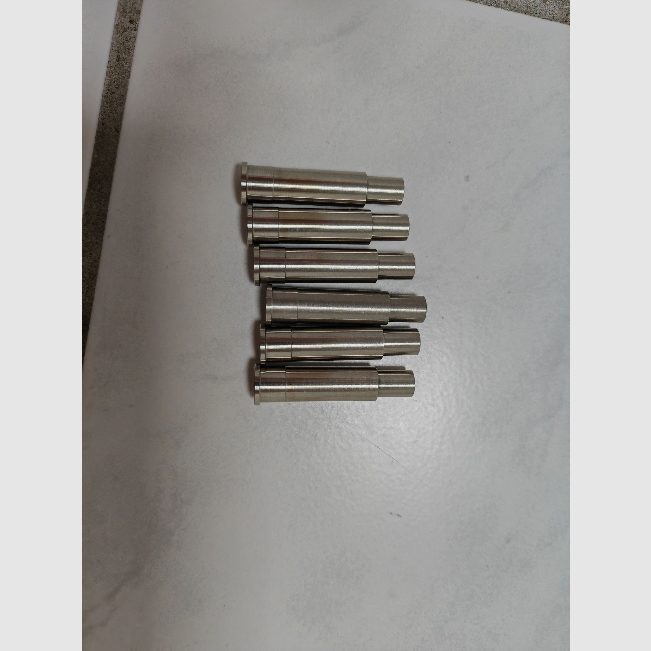 6x LEP Edelstahl Pufferpatrone für abgeschlagene Kartuschen passend für ME Bull Barrel und/oder ME Single Action Army SAA Revolver