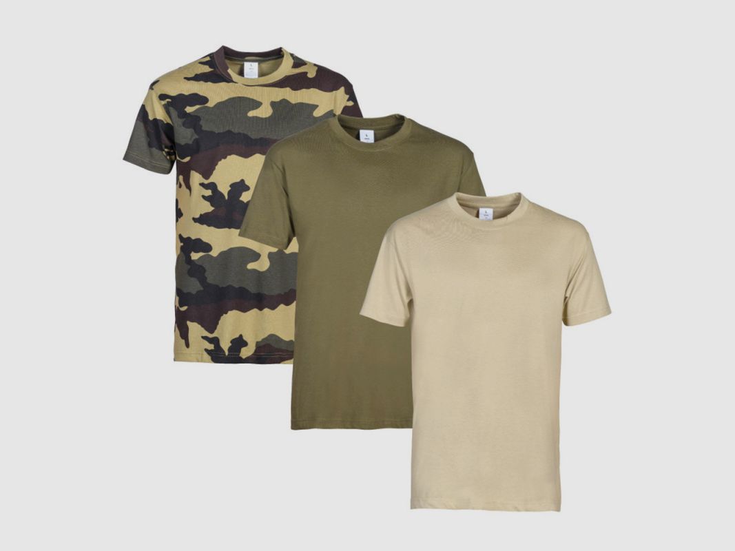 PACK 3 T-SHIRTS CAMO KAKI BEIGE, Bild 1 von 2
