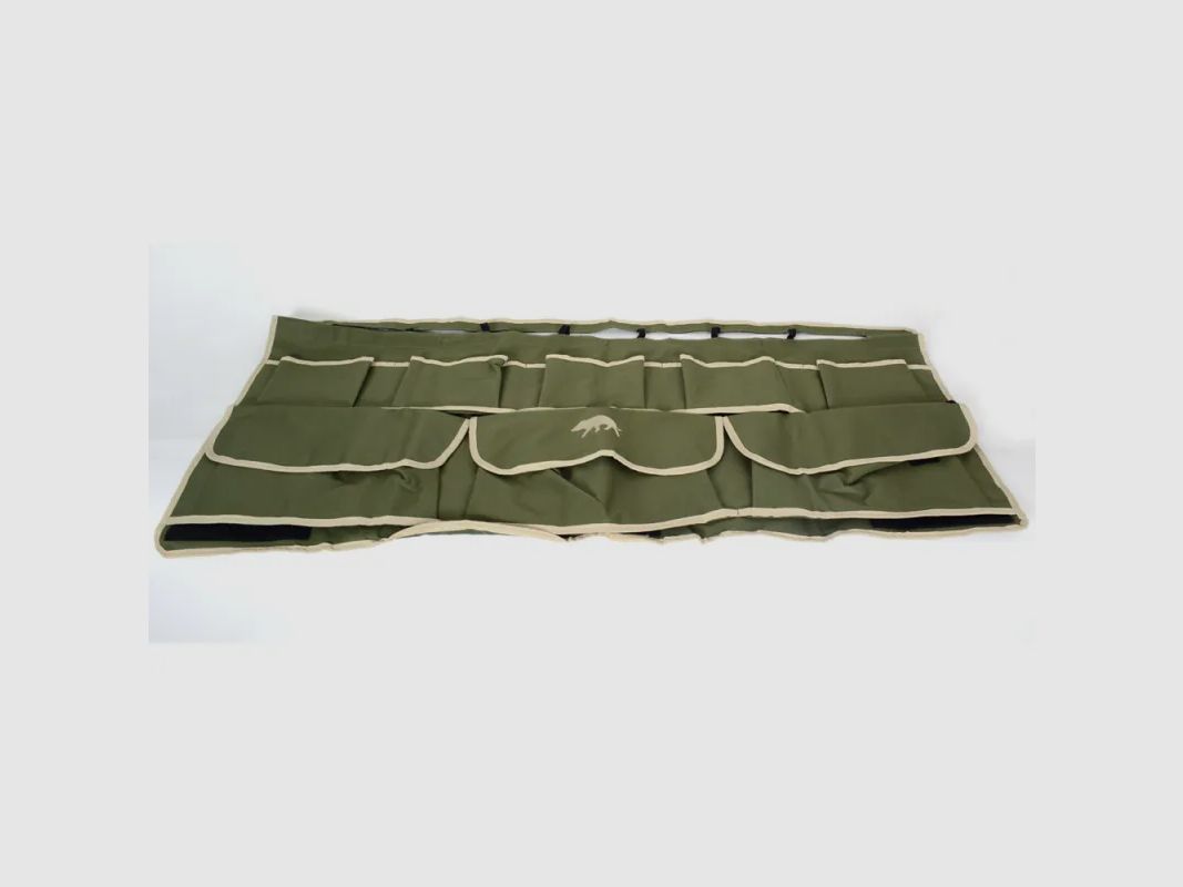 Mult pockets auto dienblad van polyester en PVC in kaki, afbeelding 2 van 3