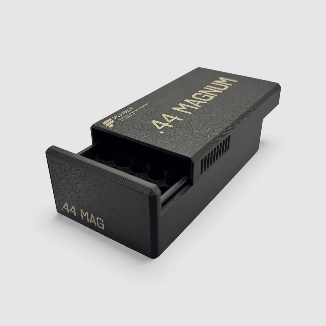 Filamelt Munitionsbox / .44 Magnum / ‘Schiebedeckel’ / Patronenbox, Ammo Box