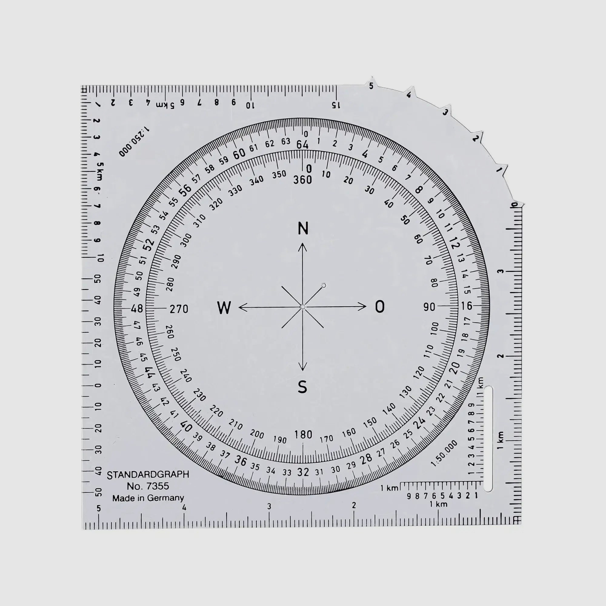 Standardgraph Standardgraph kaartenprotractor