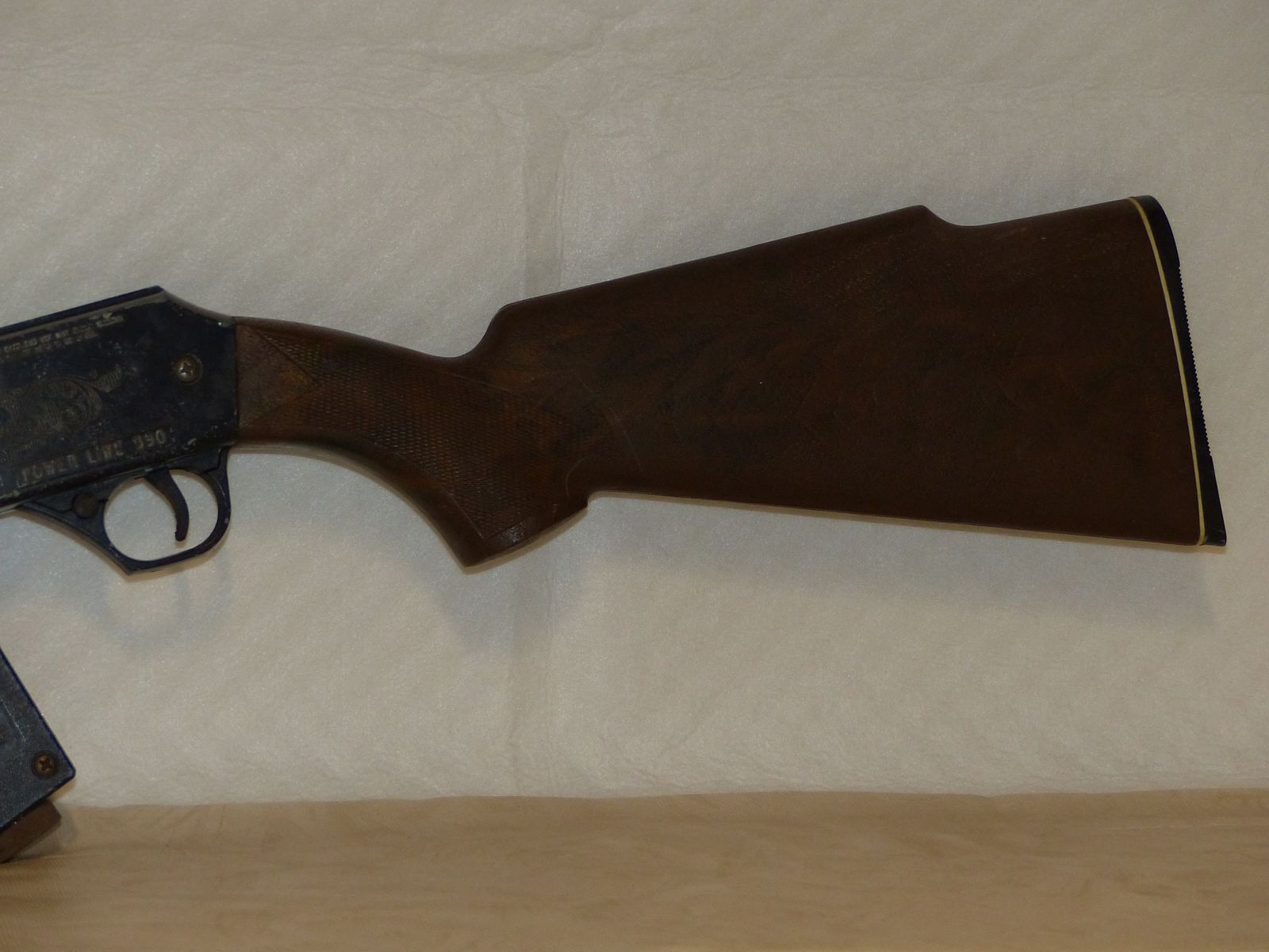 Carabina de aire comprimido Co2 de palanca inferior Daisy Power Line Mod. 990 Cal. 4,5 mm Diabolo y BB Dual Power USA vintage