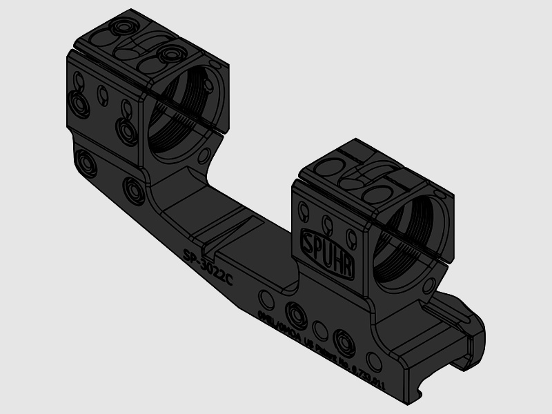 Montage de bloc Spuhr 30 Gen3 H 48 / 33 mm OMIL PIC Cantilever