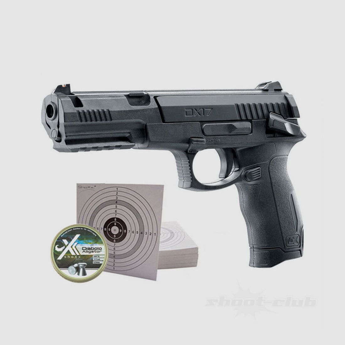UMAREX DX17 Pistol UX Tornado Set 4,5mm Diabolos BBs