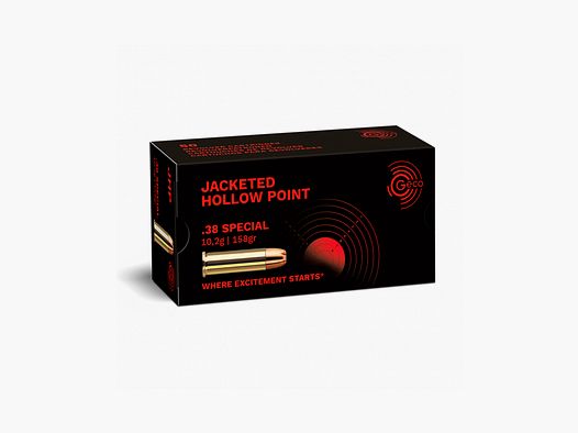 Munición Metálica GECO Revólver .38 Special HSP 157 Grains