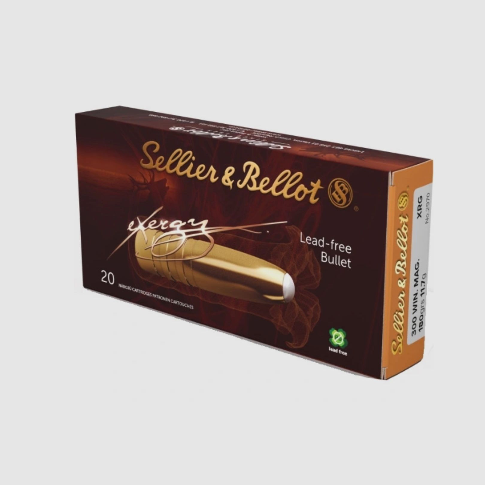 Sellier & Bellot 161395 .300 Win. Mag. eXergy lead-free 11.7g 180grs.