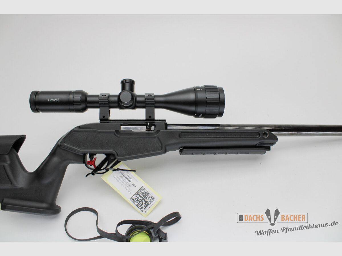 SL rifle Ruger 10/22 cal. .22lfB with match barrel and Archangel stock ZF Hawke