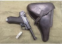 Pistola Luger 08 DWM 1912 número coincidente con sello de tropa