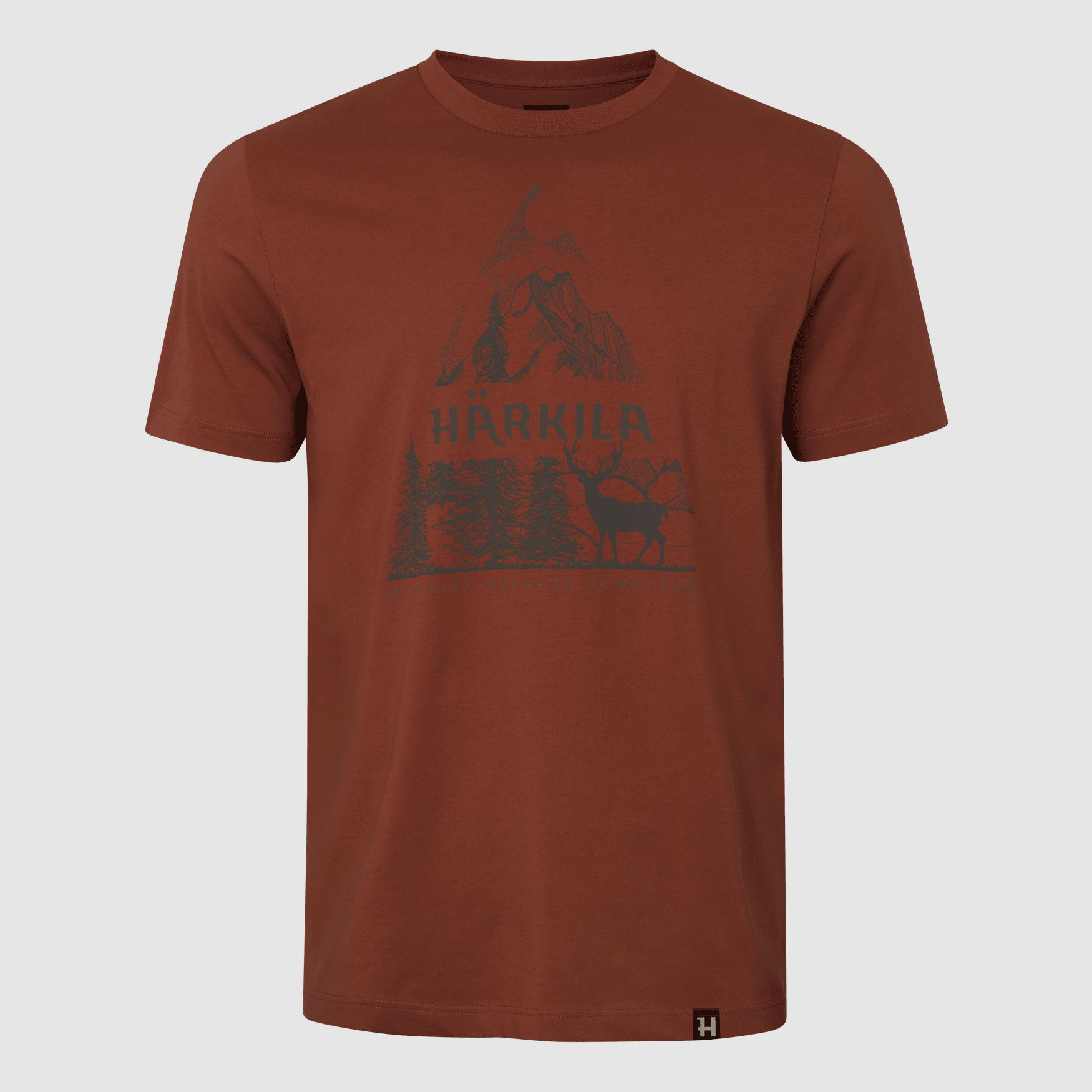 Härkila Nature T-shirt Mannen Herfst Oranje L