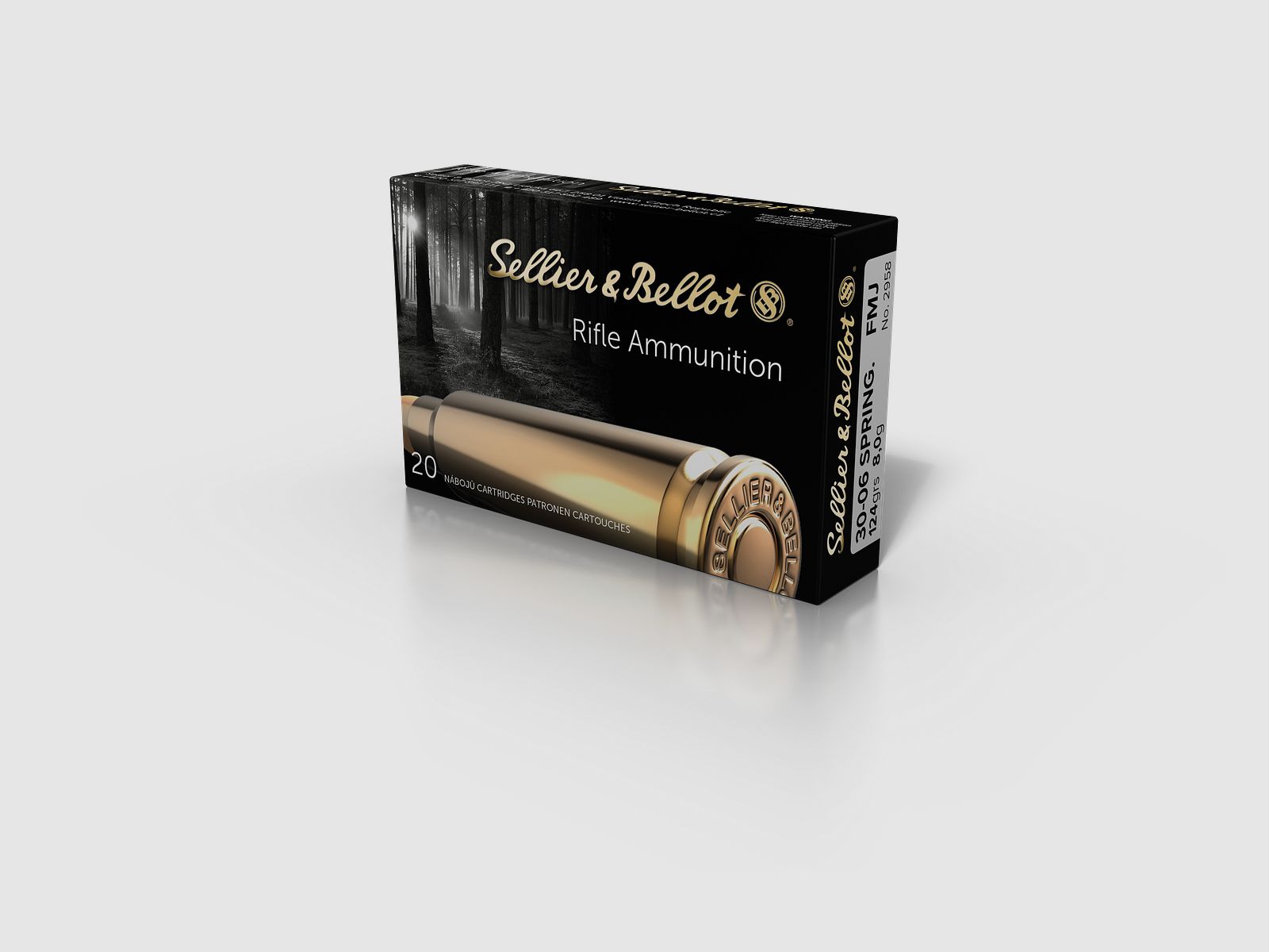 S&B Munition 30-06 SPRING. FMJ 8,00 g, Bild 1 von 2