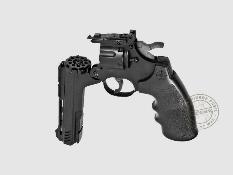 Kit Revolver 4,5 mm CO2 CROSMAN - VIGILANTE 6'' nero (4,3 joule) - PROMO, immagine 7 di 8