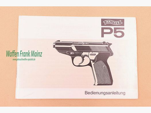 Walther - Ulm Bedineungsanleitung P5
